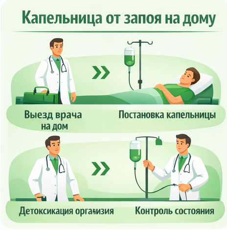 капельница от запоя в Мензелинске в клинике Санати